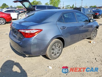 Trzecie zdjęcie samochodu z tyłu: 2016 TOYOTA COROLLA LE VIN:5YFBURHE5GP438272 - miniatura