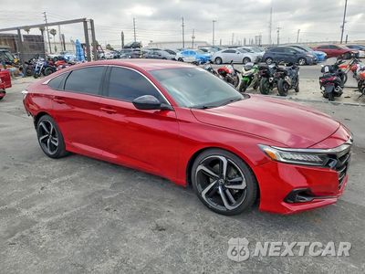 Czwarte zdjęcie samochodu z boku: 2021 HONDA ACCORD SPORT VIN:1HGCV1F30MA120842 - miniatura