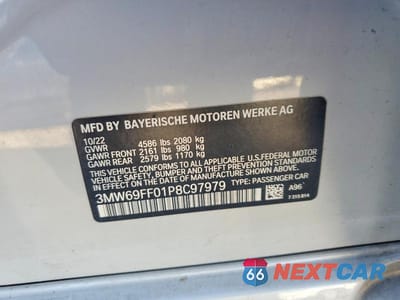 Zdjęcie 12 z 12 samochodu: 2023 BMW 330I VIN:3MW69FF01P8C97979 - miniatura