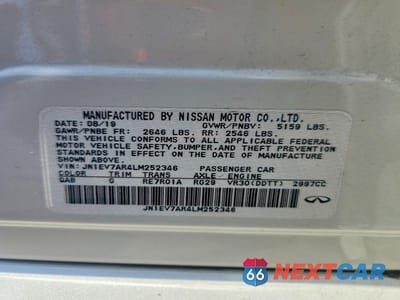 Zdjęcie 12 z 12 samochodu: 2020 INFINITI Q50 3.0T LUXE VIN:JN1EV7AR4LM252346 - miniatura