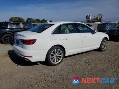 Trzecie zdjęcie samochodu z tyłu: 2019 AUDI A4 PREMIUM VIN:WAUGMAF47KN004763 - miniatura