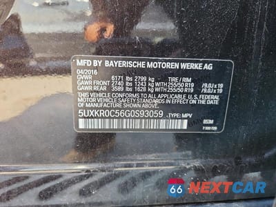 Zdjęcie 14 z 14 samochodu: 2016 BMW X5 XDRIVE35I VIN:5UXKR0C56G0S93059 - miniatura