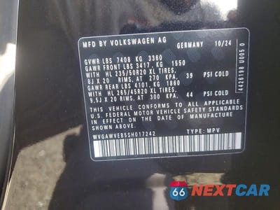 Zdjęcie 12 z 12 samochodu: 2025 VOLKSWAGEN ID BUZZ PRO S VIN:WVGAWVEB5SH017242 - miniatura