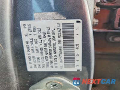 Zdjęcie 12 z 12 samochodu: 2009 HONDA ACCORD EX VIN:1HGCP26779A053604 - miniatura