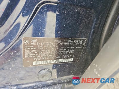 Zdjęcie 12 z 12 samochodu: 2011 BMW 740 LI VIN:WBAKB4C54BC574133 - miniatura