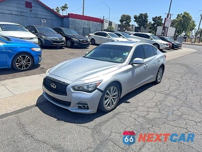 Drugie zdjęcie samochodu z przodu: 2015 INFINITI Q50 PREMIUM VIN:JN1BV7AP6FM346427 - miniatura