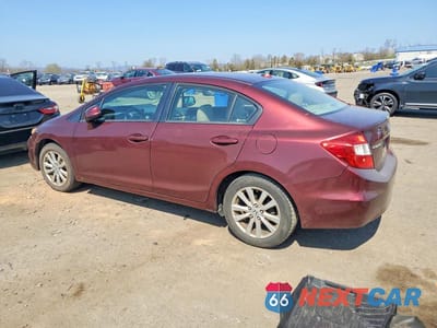 Drugie zdjęcie samochodu z przodu: 2012 HONDA CIVIC EXL VIN:19XFB2F94CE337532 - miniatura