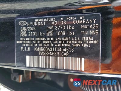 Zdjęcie 13 z 13 samochodu: 2026 HYUNDAI VENUE SEL VIN:KMHRC8A31TU454613 - miniatura