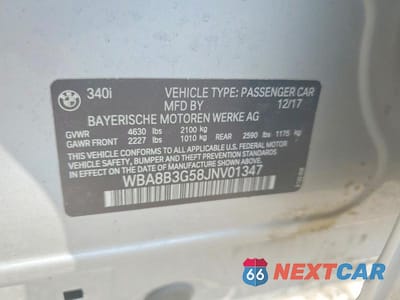 Zdjęcie 13 z 13 samochodu: 2018 BMW 340 I VIN:WBA8B3G58JNV01347 - miniatura
