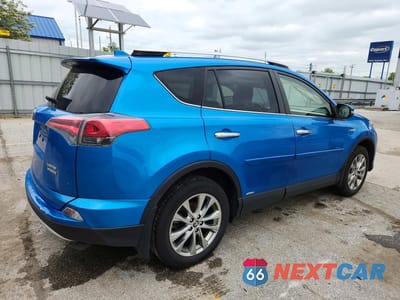 Trzecie zdjęcie samochodu z tyłu: 2016 TOYOTA RAV4 HV LIMITED VIN:JTMDJREV6GD049567 - miniatura