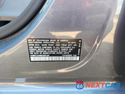 Zdjęcie 12 z 12 samochodu: 2017 VOLKSWAGEN PASSAT SE VIN:1VWBT7A38HC005195 - miniatura