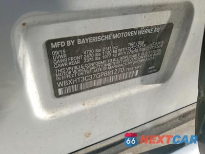 Zdjęcie 14 z 14 samochodu: 2016 BMW X1 XDRIVE28I VIN:WBXHT3C37GP881270 - miniatura