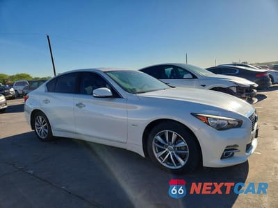 Czwarte zdjęcie samochodu z boku: 2017 INFINITI Q50 3.0T PREMIUM VIN:JN1EV7AR3HM840679 - miniatura