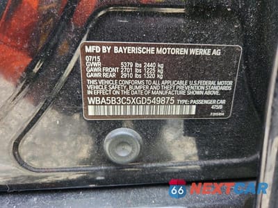 Zdjęcie 13 z 13 samochodu: 2016 BMW I535 VIN:WBA5B3C5XGD549875 - miniatura