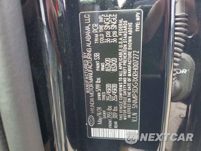 Zdjęcie 12 z 12 samochodu: 2024 HYUNDAI SANTA FE HYBRID LIMITED VIN:5NMP3DG1XRH007272 - miniatura