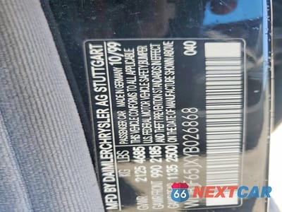 Zdjęcie 12 z 12 samochodu: 2000 MERCEDES-BENZ E 320 VIN:WDBJF65JXYB026868 - miniatura