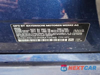 Zdjęcie 12 z 12 samochodu: 2022 BMW X5 XDRIVE40I VIN:5UXCR6C03N9M75046 - miniatura