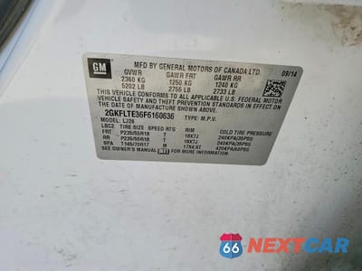 Zdjęcie 13 z 13 samochodu: 2015 GMC TERRAIN SLT VIN:2GKFLTE36F6160636 - miniatura