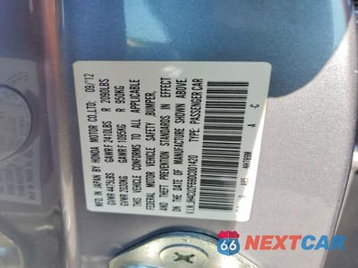 Zdjęcie 12 z 12 samochodu: 2013 ACURA TSX VIN:JH4CU2F69DC001420 - miniatura