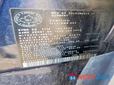 Zdjęcie 13 z 13 samochodu: 2013 VOLKSWAGEN TIGUAN S VIN:WVGKV3AX9DW577714 - miniatura