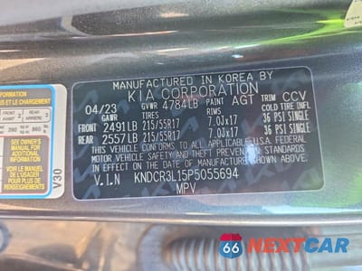 Zdjęcie 14 z 14 samochodu: 2023 KIA NIRO WIND VIN:KNDCR3L15P5055694 - miniatura