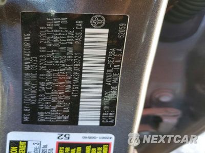 Zdjęcie 12 z 12 samochodu: 2023 TOYOTA CAMRY SE VIN:4T1G11AK3PU783721 - miniatura