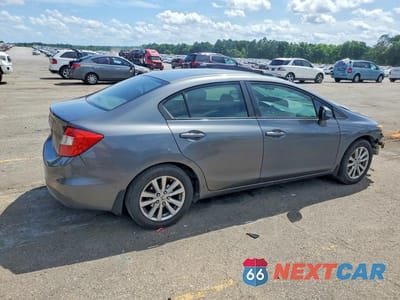 Trzecie zdjęcie samochodu z tyłu: 2012 HONDA CIVIC EX VIN:19XFB2F88CE100159 - miniatura
