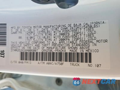 Zdjęcie 12 z 12 samochodu: 2008 TOYOTA TACOMA V6 VIN:3TMMU52N38M006007 - miniatura
