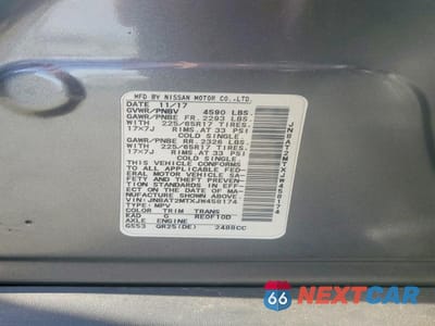 Zdjęcie 13 z 13 samochodu: 2018 NISSAN ROGUE SV VIN:JN8AT2MTXJW458174 - miniatura