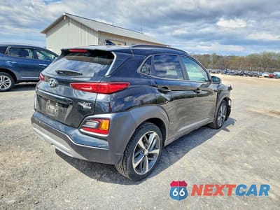 Trzecie zdjęcie samochodu z tyłu: 2019 HYUNDAI KONA LIMITED VIN:KM8K3CA59KU376618 - miniatura