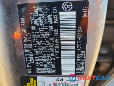Zdjęcie 13 z 13 samochodu: 2006 TOYOTA CAMRY XLE VIN:4T1BE30KX6U692939 - miniatura