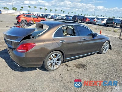 Trzecie zdjęcie samochodu z tyłu: 2016 MERCEDES-BENZ C 300 VIN:WDDWF4JB6GR178636 - miniatura