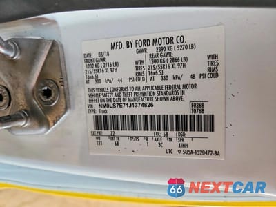 Zdjęcie 13 z 13 samochodu: 2018 FORD TRANSIT CONNECT XL VIN:NM0LS7E71J1374826 - miniatura