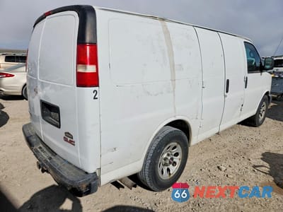 Trzecie zdjęcie samochodu z tyłu: 2013 GMC SAVANA G1500 VIN:1GTS7AFX6D1153397 - miniatura