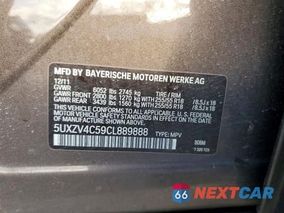 Zdjęcie 13 z 13 samochodu: 2012 BMW X5 XDRIVE35I VIN:5UXZV4C59CL889888 - miniatura
