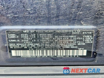 Zdjęcie 14 z 14 samochodu: 2014 SUBARU OUTBACK 2.5I PREMIUM VIN:4S4BRBCC2E3279713 - miniatura