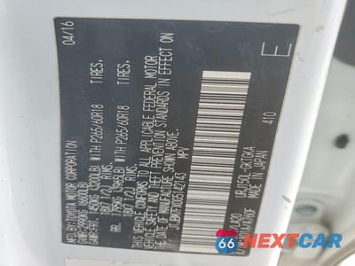 Zdjęcie 13 z 13 samochodu: 2016 LEXUS GX 460 VIN:JTJBM7FX0G5142143 - miniatura