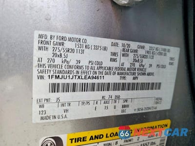 Zdjęcie 13 z 13 samochodu: 2020 FORD EXPEDITION XLT VIN:1FMJU1JTXLEA94611 - miniatura