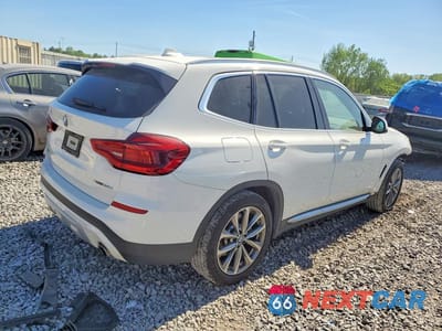 Trzecie zdjęcie samochodu z tyłu: 2019 BMW X3 XDRIVE30I VIN:5UXTR9C52KLE15466 - miniatura
