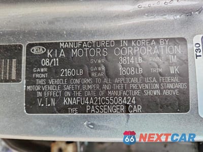 Zdjęcie 12 z 12 samochodu: 2012 KIA FORTE EX VIN:KNAFU4A21C5508424 - miniatura