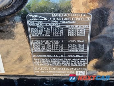 Zdjęcie 13 z 13 samochodu: 2026 JAGUAR F-PACE R-DYNAMIC S VIN:SADCT2EX9TA756709 - miniatura