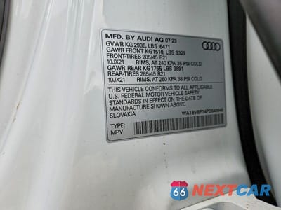 Zdjęcie 13 z 13 samochodu: 2023 AUDI Q8 PREMIUM PLUS VIN:WA1BVBF14PD040648 - miniatura