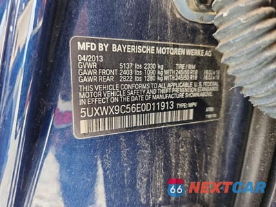 Zdjęcie 13 z 13 samochodu: 2014 BMW X3 XDRIVE28I VIN:5UXWX9C56E0D11913 - miniatura