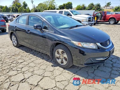 Czwarte zdjęcie samochodu z boku: 2013 HONDA CIVIC LX VIN:19XFB2F55DE083067 - miniatura