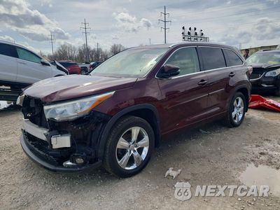 2015 TOYOTA HIGHLANDER LIMITED PLATINUM 5TDDKRFH0FS107861 - główne zdjęcie licytacji z USA - miniatura