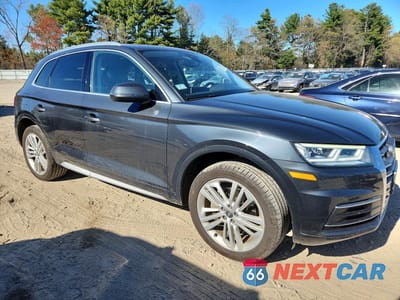 Czwarte zdjęcie samochodu z boku: 2018 AUDI Q5 PREMIUM PLUS VIN:WA1BNAFY6J2007306 - miniatura