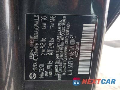 Zdjęcie 12 z 12 samochodu: 2021 HYUNDAI ELANTRA VIN:5NPLN4AG0MH010487 - miniatura