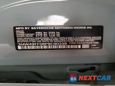 Zdjęcie 12 z 12 samochodu: 2023 BMW M340XI VIN:3MW49FF08P8C90339 - miniatura