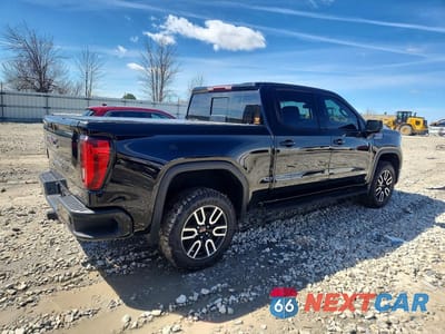 Trzecie zdjęcie samochodu z tyłu: 2022 GMC SIERRA K1500 AT4 VIN:1GTPUEEL7NZ546767 - miniatura