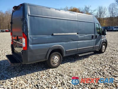 Trzecie zdjęcie samochodu z tyłu: 2020 RAM PROMASTER - DELIVERY VAN VIN:3C6URVJG8LE129381 - miniatura